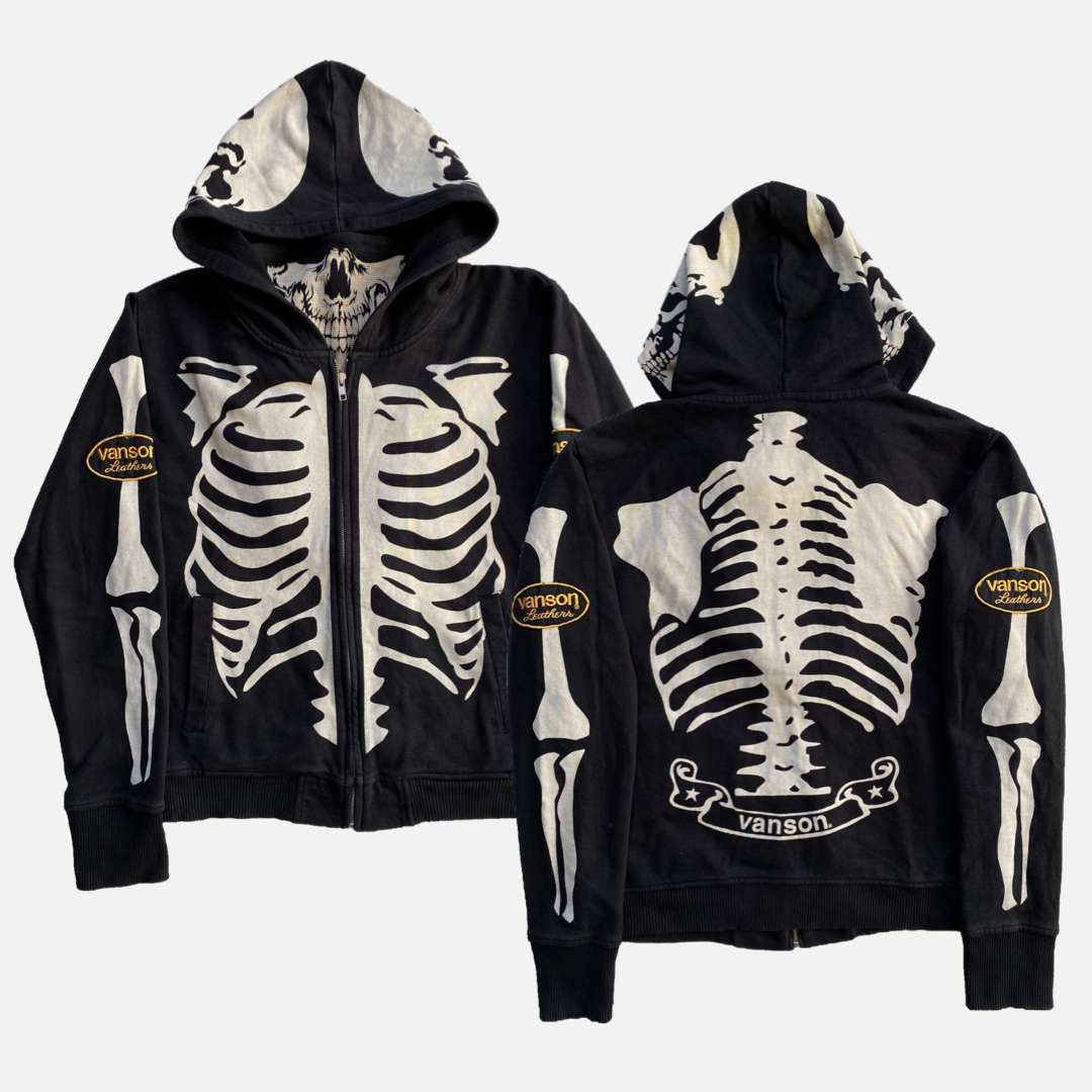 Vanson skeleton discount hoodie