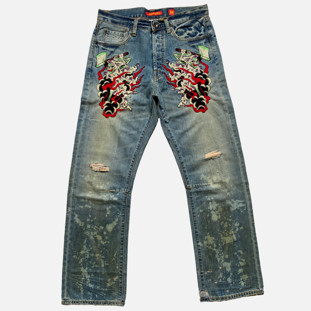 ED HARDY DENIM EMBROIDERED [W32] – 2K DEPT.