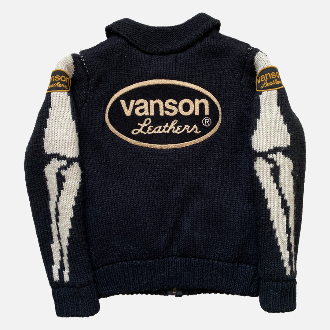 VANSON WOOL SKELETON CARDIGAN [S] – 2K DEPT.