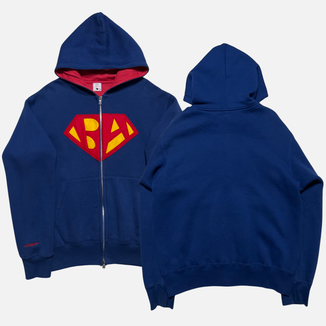 BAPE SUPERMAN HOODIE M 2K DEPT