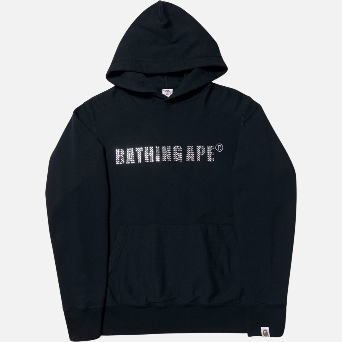 トップス APEE by A BATHING APE Rhinestone Hoodie A BATHING APE® Rhinestone College Pullover Hoodie | Grey