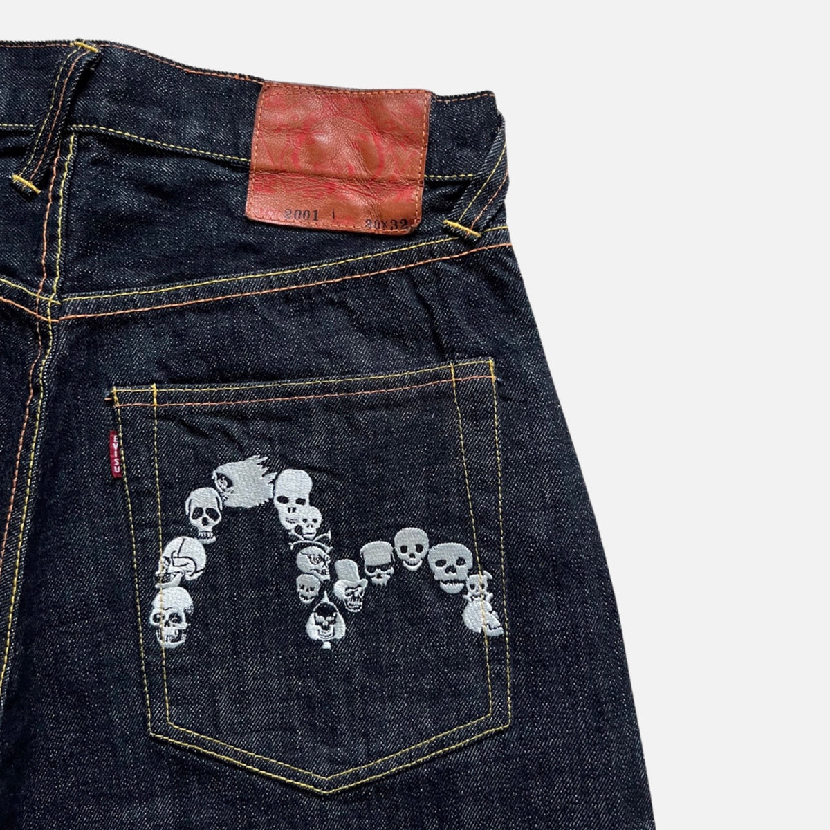 EVISU　2000　Ｗ32 EVISU DENIM SKULL LOGO [W29] – 2K DEPT.