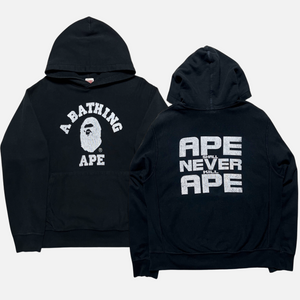 BAPE COLLEGE LOGO HOODIE [L]