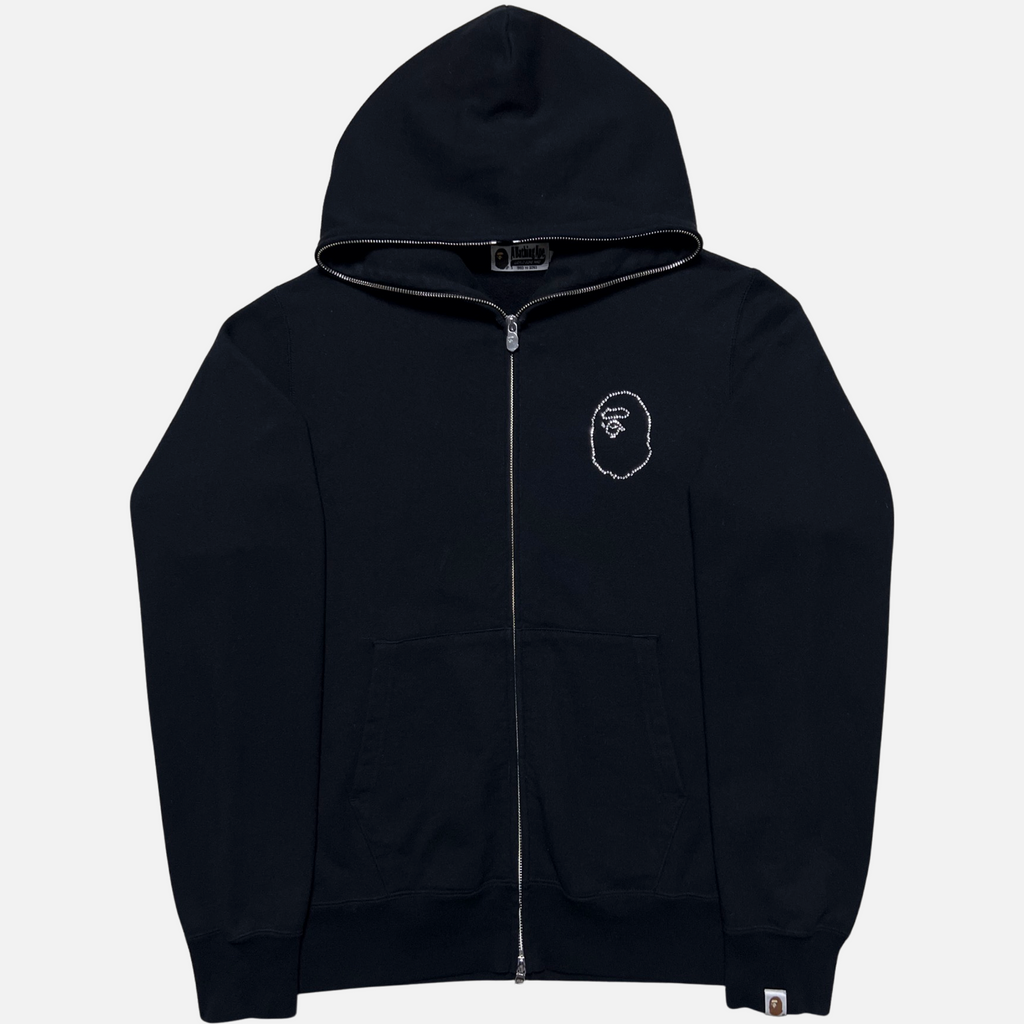 Bape rhinestone hoodie shop