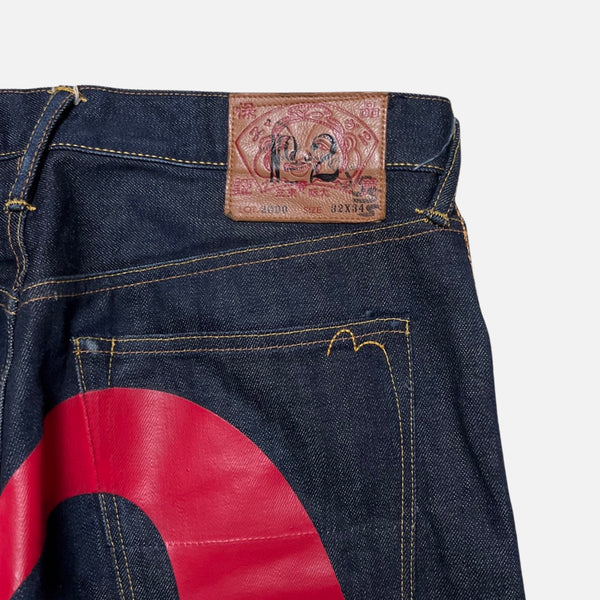 EVISU RED DIACOCK DENIM [W32]