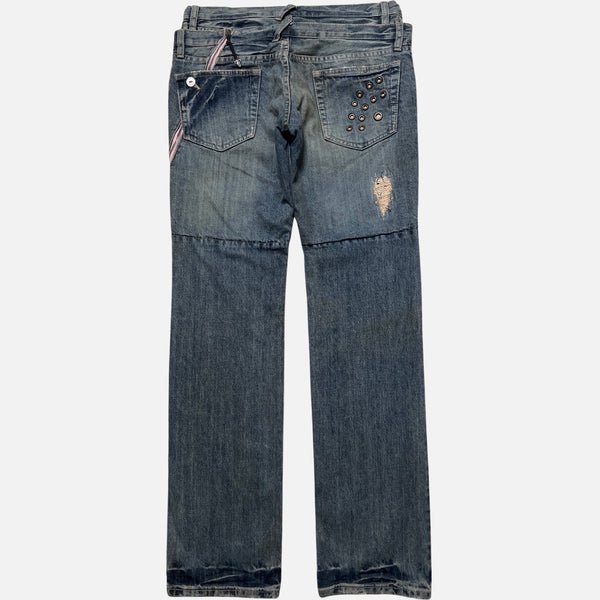 PPFM DOUBLE WAIST DENIM [W32]