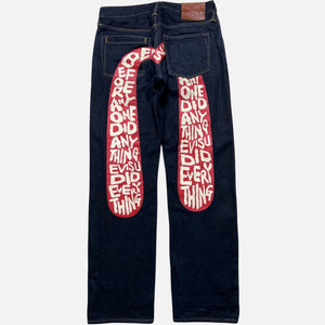EVISU RED LETTERED DIACOCK [W31]