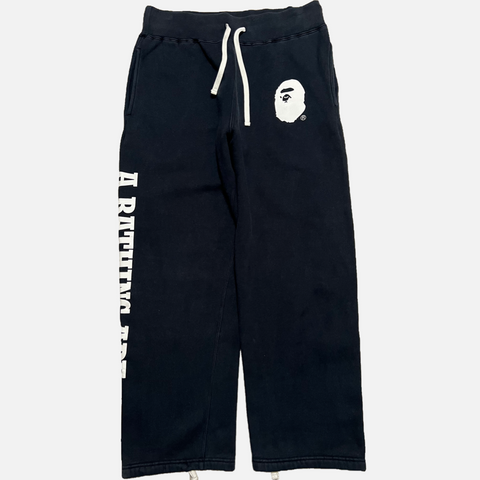 BAPE TROUSERS LOGO PRINT [L]