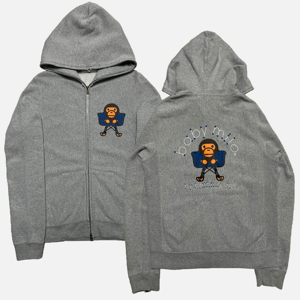 BAPE GREY HOODIE BABY MILO [S]