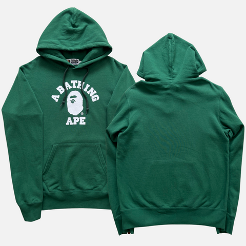 BAPE GREEN LOGO HOODIE [L]