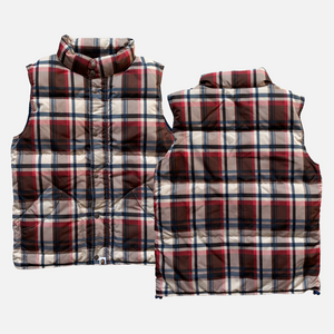 BAPE TARTAN BODYWARMER/VEST [S]