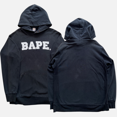 BAPE LOGO PRINT HOODIE [XL]