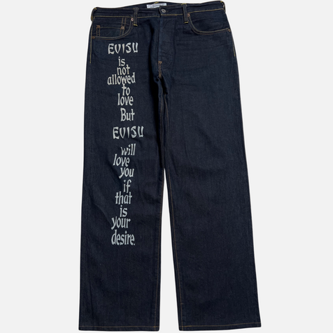 EVISU DENIM LOVE TEXT [W34]