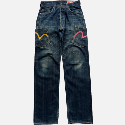 EVISU DENIM PINK DIACOCK [W29]