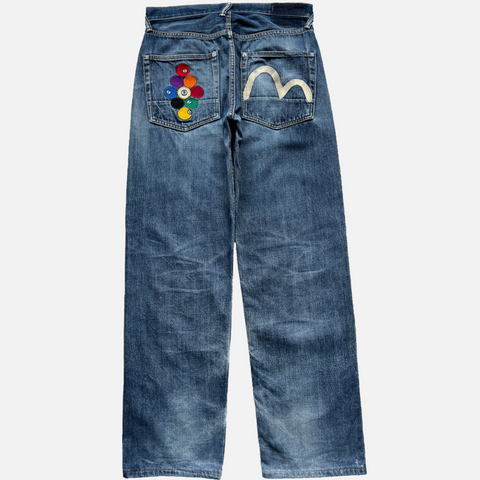 EVISU SELVEDGE DENIM EIGHT-BALL [W30]