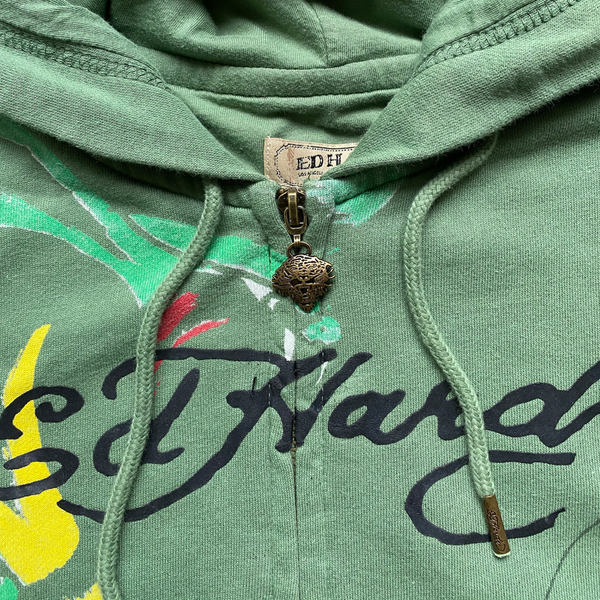 ED HARDY GREEN HOODIE [M]