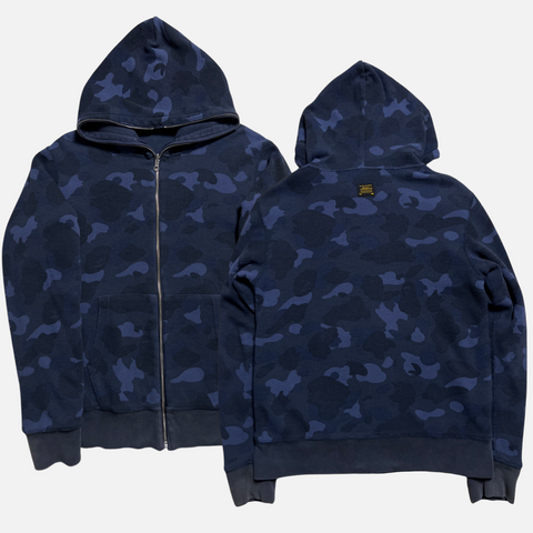 BAPE REVERSIBLE FULL ZIP HOODIE [L]