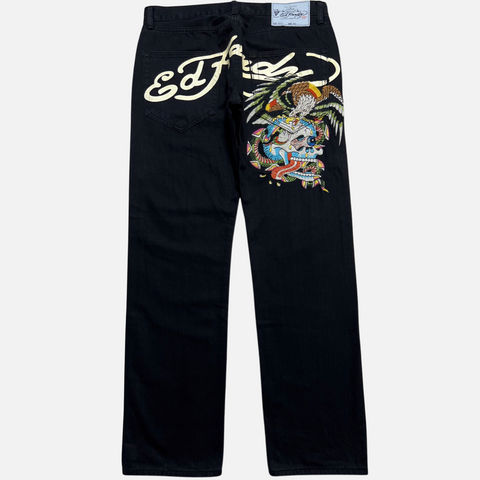 ED HARDY SKULL TATTOO DENIM [W34]