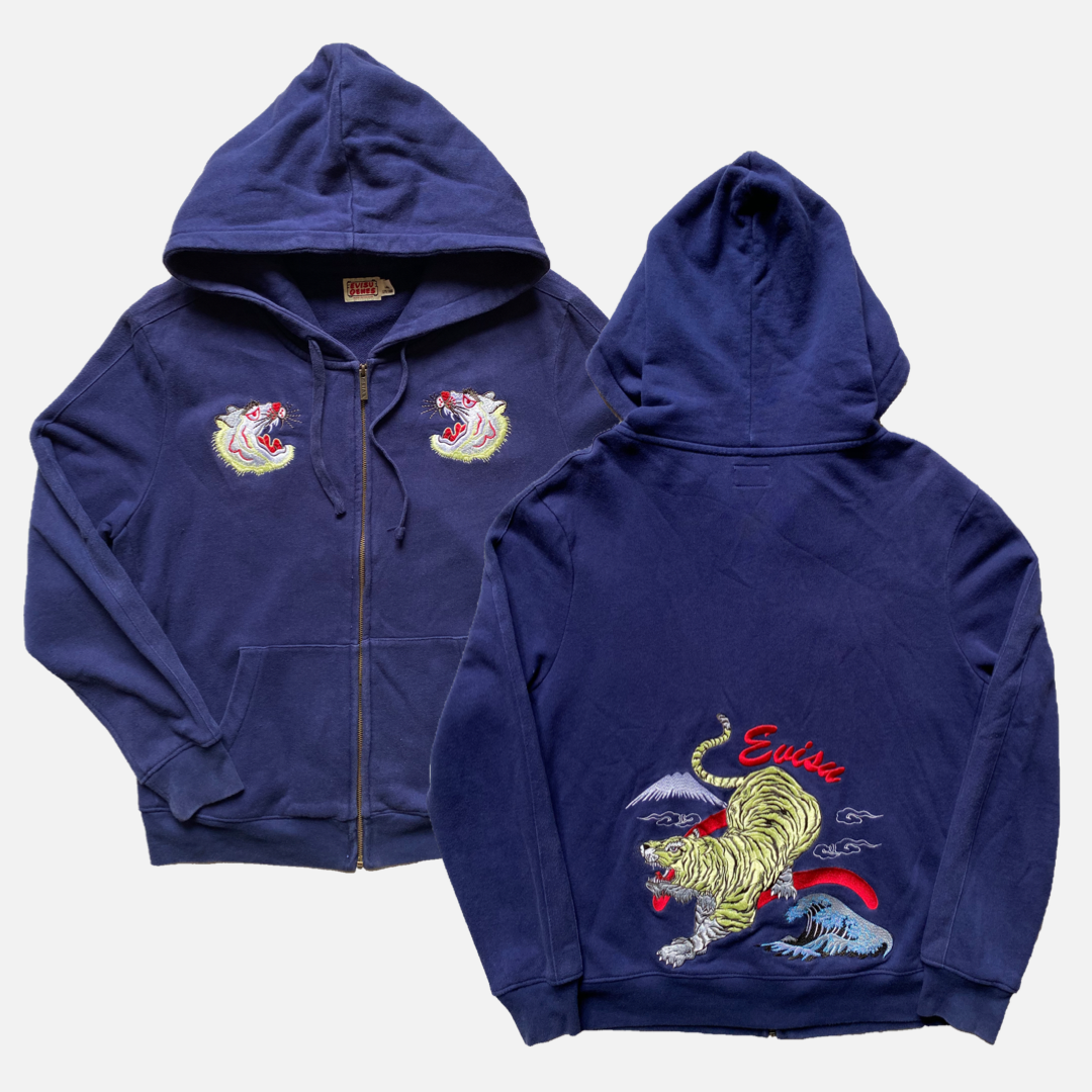 EVISU HOODIE BACK & FRONT EMBROIDERY [L]