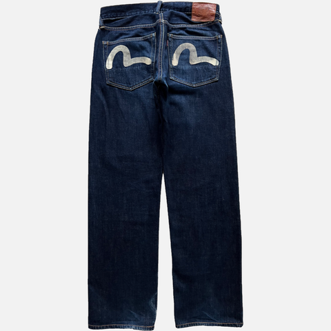 EVISU DENIM WHITE LOGO [W30]