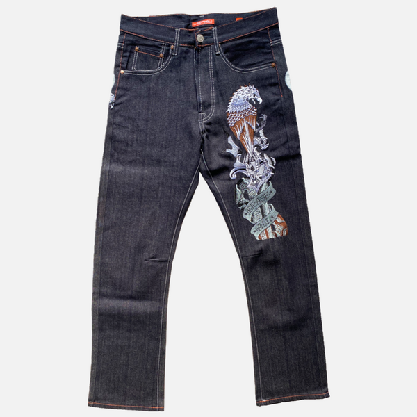 ED HARDY DENIM FRONT & BACK EMBROIDERY [W30