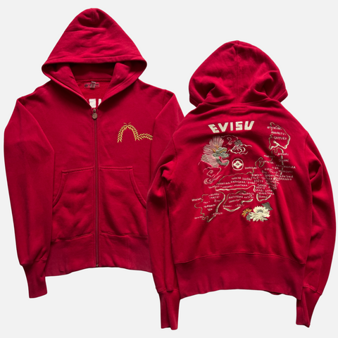 EVISU MAP HOODIE [L]