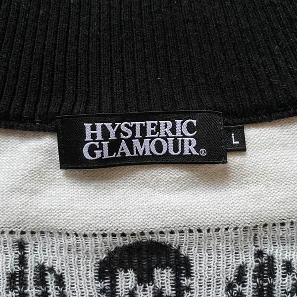 HYSTERIC GLAMOUR SKULL SWEATER [L]