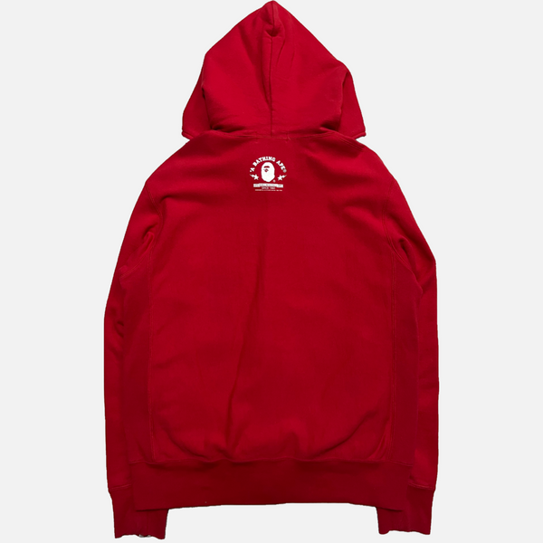 BAPE HOODIE RED FULL ZIP BABY MILO [M]