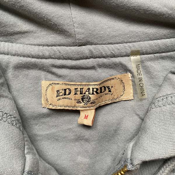 ED HARDY HOODIE GREY [M]