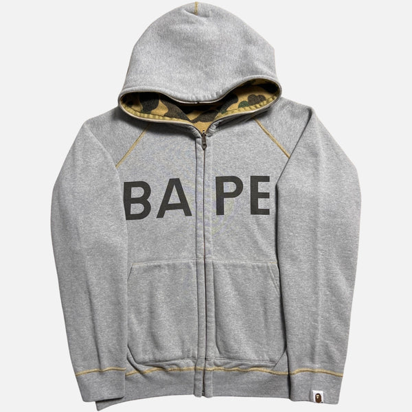 BAPE REVERSIBLE SPELL OUT HOODIE [M]