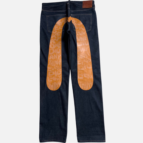 EVISU DENIM ORANGE DIACOCK [W34]