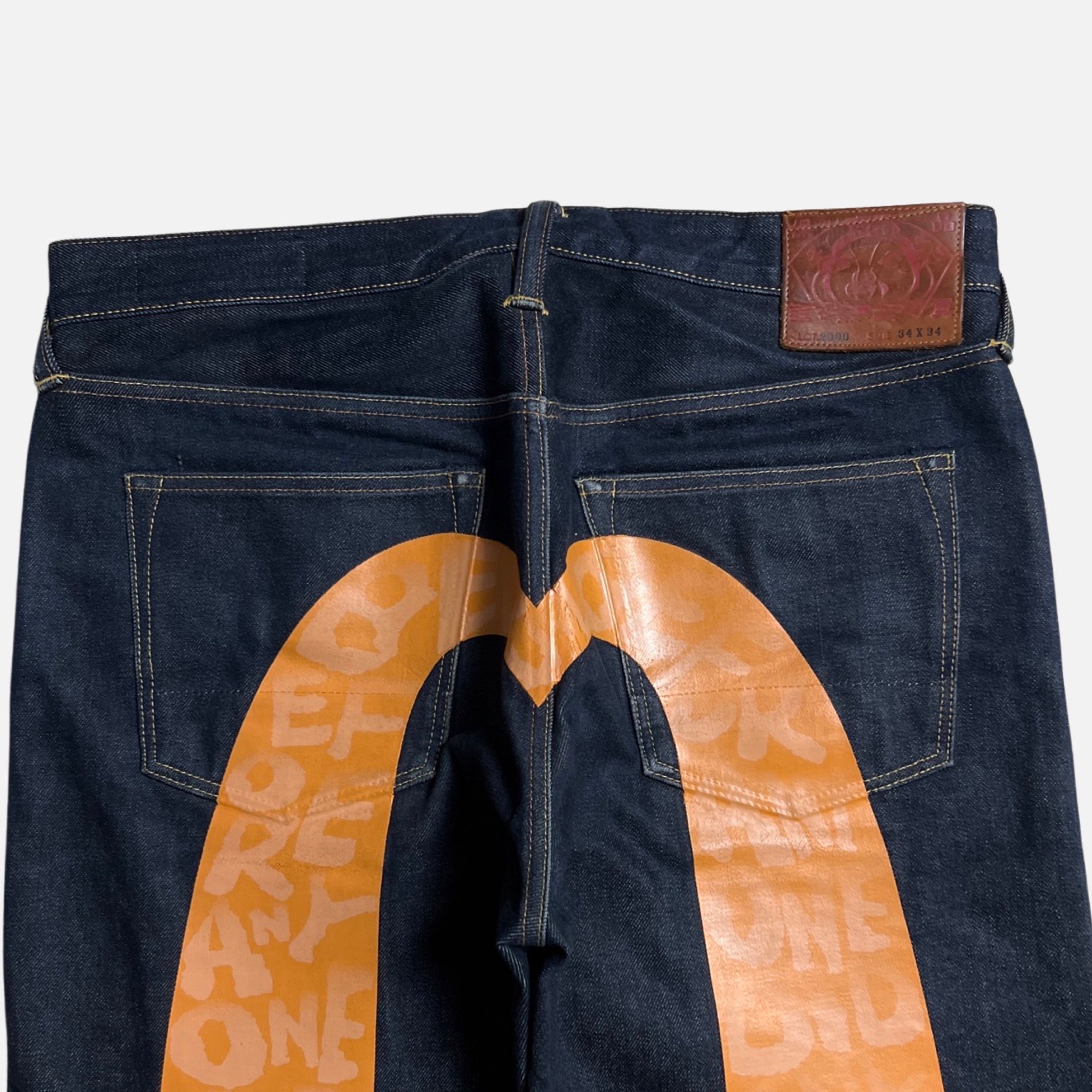 EVISU DENIM ORANGE DIACOCK [W34] – 2K DEPT.