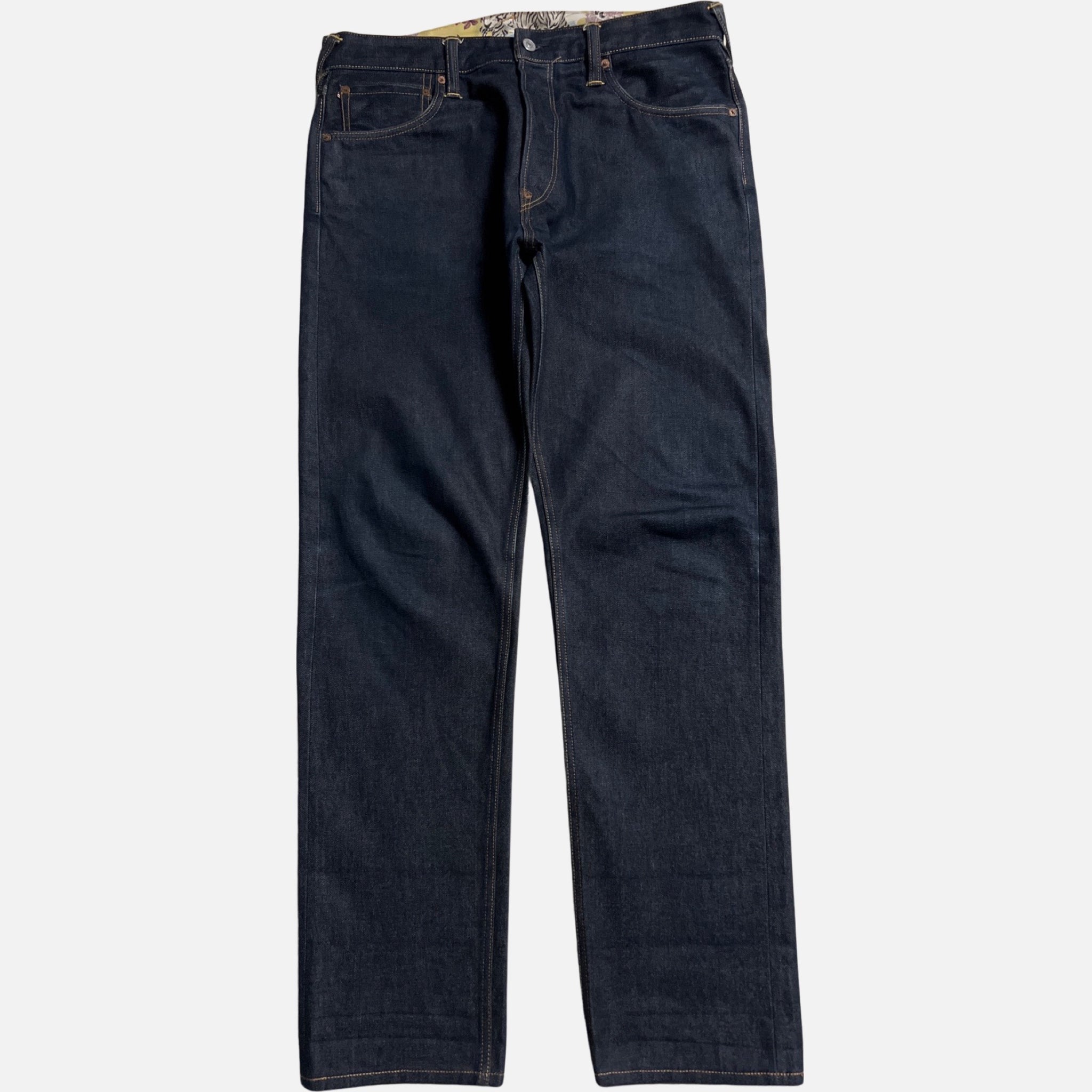 EVISU オーバーオール W34 EVISU DENIM ORANGE DIACOCK [W34] – 2K DEPT.