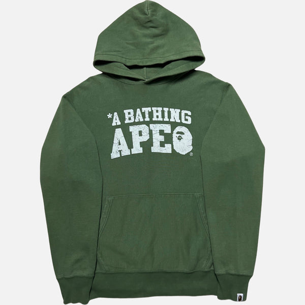 BAPE SPELL OUT LOGO HOODIE [L]