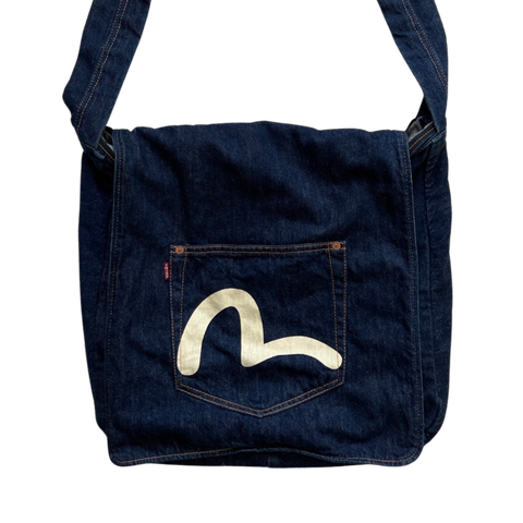 EVISU DENIM POCKET LOGO BAG