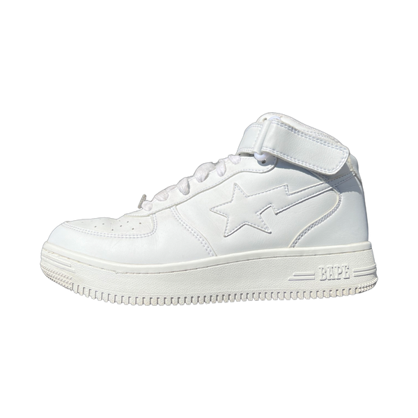 BAPESTA WHITE HIGH TOPS [EU40 / US7.5]