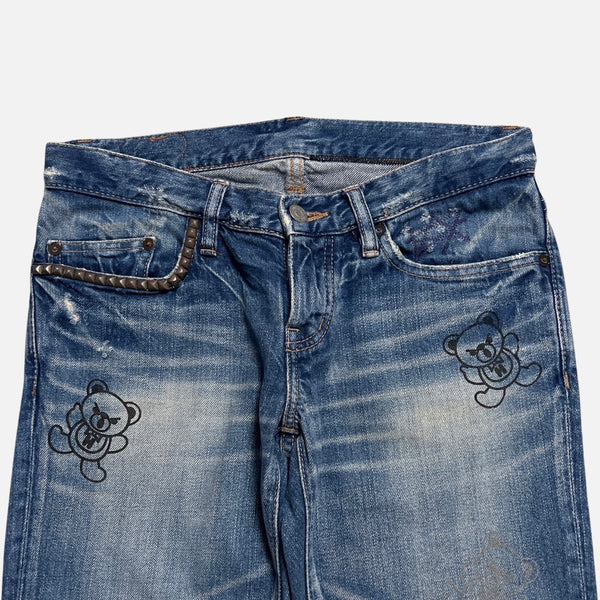 HYSTERIC GLAMOUR F*CK BEAR DENIM [W29]